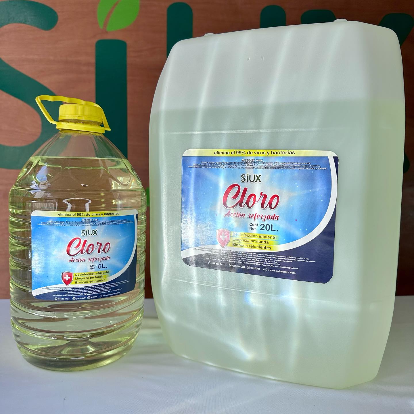 cloro 5 y 20 L
